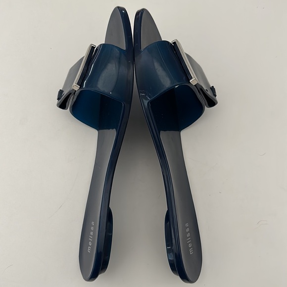 Melissa Navy Blue Lovely Slip-On Sandal Slide - Picture 4 of 7